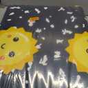 Tinideya 5 x 7.5 ft Classroom Rug, Black Sun Composition Carpet