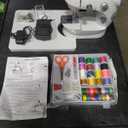 Beginner's simple sewing machine, Upgraded to professional version, equipped with magnetic table and sewing positioning auxiliary tool,sewing accessory kit provided