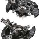 2 PCS Front Left and Right Steering Knuckles Wheel Bearing Hubs Assembly Replacement for 2009-2013 Toyota Corolla Matrix 698381, 698380