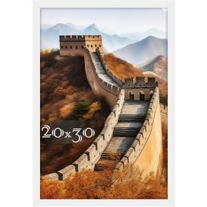 Picrit 20x30 Poster Frame, Picture Frame for Wall Mounting Display, White