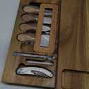Premium Large Cheese Boards Acacia Nice Charcuterie Boards Gift Set Handcrafted Cheese Tray Set Unique Housewarming Gifts, Wedding Gifts for Couple, Bridal Shower Gifts (Retangular-No Slate)