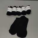 Women's Ankle Cotton Socks - Low Cut Athletic Running Soft Thin No Show White Socks With Tab 6 Pairs (5-7)