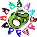 EcoBark Step in Dog Harness  EcoFriendly Teacup Dog Harnesses for XXS, XS, and Small Dogs  Reflective and Adjustable Mini Body Halter Vest Tiny Soft Mesh Toy Breed Harness (Neon Green, XXXS)