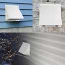 4Inch Dryer Vent Cover Outside,4"Dryer Vent Cover Outdoor,Exterior Vent Cover Dryer Wall Vent Exhaust Vent Dryer Vent Hood Cover Cap,Hooded Wall Vent with Screen&Damper for Dryer Duct HVAC Exhaust Fan