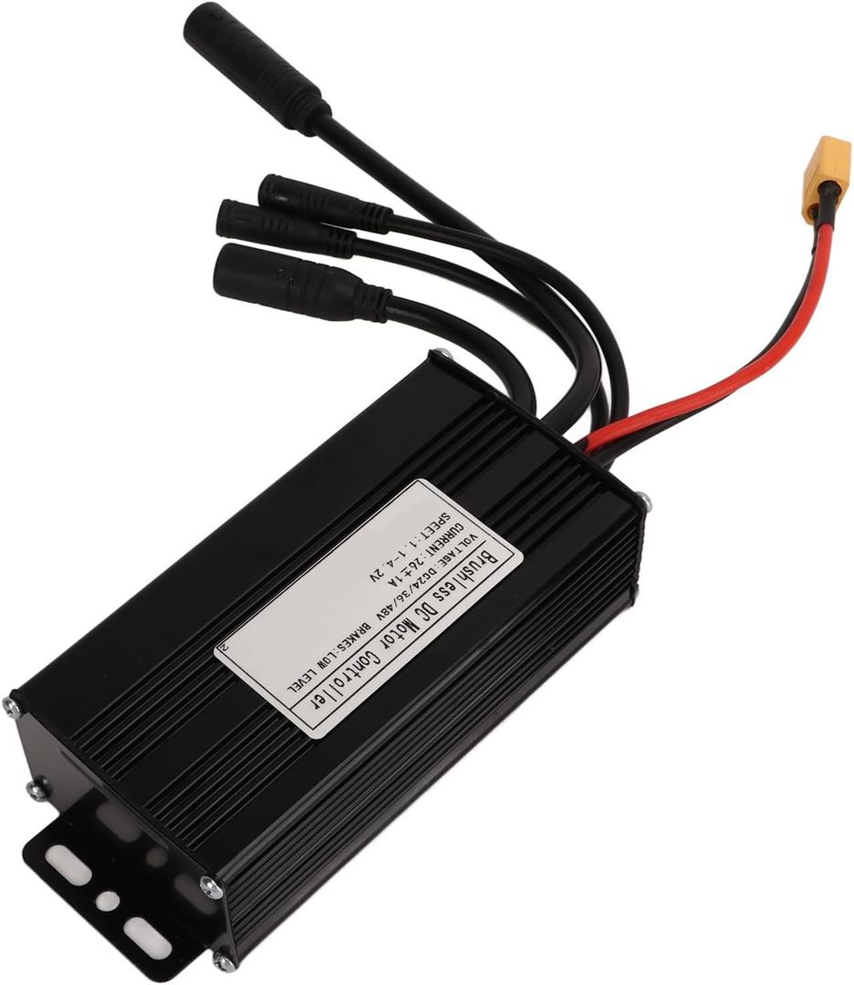 Electric Bike Controller, 24V 36V 48V 26A 3 Mode Sine Wave Control Box Water Proof DC Motor Connector for Electric Bicycle Scooter