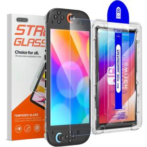 iPLYGAM Tempered Glass Screen Protector for Nintendo Switch 2, HD Clear 9H Ultra-Tough Hard Screen Protector, Anti-Scratch, Bubble-Free, Switch 2 Accessories Tempered Glass Screen Protector 1 Pack.