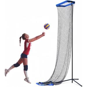 Volleyball Setter Trainer Net Volleyball Training Equipment Practice Equipment Net Angle and Height Adjustment for Indoor and Outdoor Setter Practice