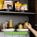 Amolliar Lazy Susan Organizer, Tray for Household Purpose, Metal Rotating Turntable for Cabinet, Kitchen, Fridge, Pantry Storage, Vanity, Spice Rack Condiment, Under Sink Organizer, White 10" 4 Pack