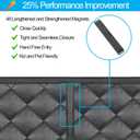 Heavy Duty Magnetic Thermal Insulated Door Curtain, Oxford Cloth-Thicken Polyester Fiber Fill, Fits Size 32x80inch, Self Sealing, Pet and Kid Friendly, Temporary Door Window Insulation for Winter