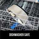 GORILLA GRIP Set of 2 Dog Bowls, Holds 6 Cups (48 fl oz), Heavy Duty Metal Food and Water Bowl for Feeding Dogs and Cats, Dishwasher Safe, Rust Resistant Stainless Steel, BPA Free Rubber Base, Black