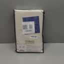 100% Blackout Shield Linen Blackout Curtains for Bedroom 84 Inches Long, Back Tab/Rod Pocket Living Room Drapes, Thermal Insulated Blackout Curtains 2 Panels Set, 50" W x 84" L, Cream