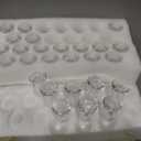 Foaincore 78 Pack Glass Candlestick Holders Bulk 2.5 Inch Taper Candle Holders Small Ritual Candle Stand Table Centerpieces for Wedding Christmas Valentine's Festival Party Dining Decorations (Clear)