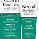 Nizoral Psoriasis Relief Cream, Maximum Strength, 4 Fl Oz, Relieves Itching, Irritation & Redness, Controls Flaking and Scaling, Salicylic Acid 3%