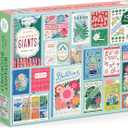 Galison Ever Upward Botanist Bookshelf – 1000 Piece Jigsaw Puzzle Featuring Beautiful Artwork of A Floral Planting Themed Books in A Collage