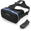 2025 Upgraded VR Headset for Smartphones with Bluetooth Controller | 7-inch HD Aspheric Lens | Adjustable Focus & Eye Width | Cool Ventilation Design | for iPhone 15 Pro/Android 4.7-7 Inch