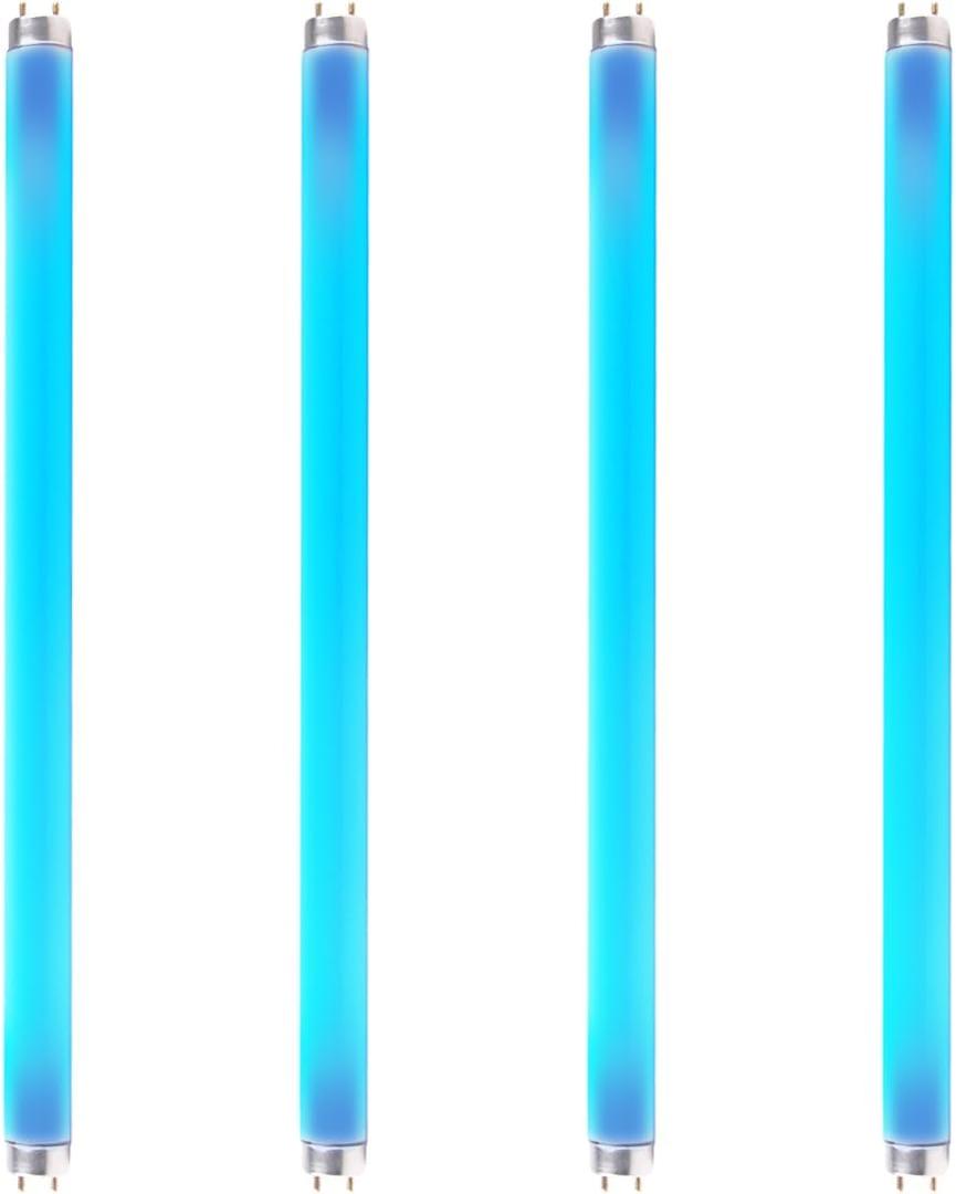 coospider-repta 4 Pack 18 Inch Bug Zapper Replacement Light Bulb 15W for 30W Indoor Bug Zapper, F15T8 BL Black Light Bulbs for Indoor Outdoor Mosquito & Flying Insect Zapper Lamp