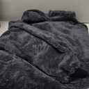 Bedsure Wearable Blanket Hoodie Mothers Day Gifts for Women, Warm Cozy Hoodie Blanket Sweatshirt for Adult Women Men, Charcoal, Oversized