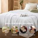 Bedsure 100% Cotton Muslin Blanket Queen Size for Bed - 4-Layer Breathable and Lightweight Thin Soft Summer Gauze Muslin Blankets for Adults, White, 90x90 Inches