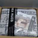 Area Rug 57, Vintage Boho Rug,Ultra-Soft Low Pile, Washable, Non Slip,Stain Resistant Printed Carpet for Living Room Bedrooms Playroom Office Kitchen, Dark Stone