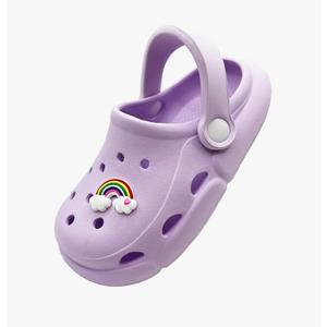 POPO PEA Girls Little Kids Luminous Sandals Boys Wide Pool Slip on Clogs Big Kid Toddler Garden Water Soft Sandal Children Comfortable Swim Beach Shoes 190