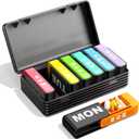 Daviky Weekly Pill Organizer 1 Time a Day, Travel Drawer-Style Pill Box for Daily Medication, 7-Day Pill Case, Compact & Portable, Ideal for Vitamins, Fish Oils & Supplements