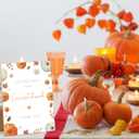 Little Pumpkin Baby Shower Table Decorations, Please Sign Our Guestbook Sign, 5.6x 7.8 Inch Fall Wooden Tabletop Signs with Stand, Fall Wedding Engagement Gender Reveal Birthday Party Decor