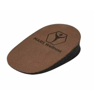 Premium Adjustable Orthopedic Heel Lift  Made in the USA  for Heel Pain and Leg Length Discrepancies  Medium Pack of 2 Brown