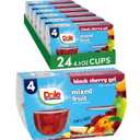 Dole Fruit Bowls Mixed Fruit in Black Cherry Flavored Gel, Back To School, Gluten Free Healthy Snack, 4.3 oz, 24 Total Cups BB 12/24/26
