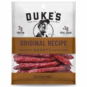 Duke's Pork Original Smoked Shorty Sausages, 7g Protein Per Serving, Great for Charcuterie Boards, 4 Oz. (Pack of 8) Best By Jul 05 2025