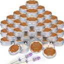 Lounsweer 50 Pcs Cielito Lindo Party Favors Mexican Jar Candles for Guests 1 oz Lavender Scented Soy Wax Candles Bulk Favors for Birthday Baby Shower Party Supplies (Orange)