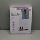 HIEEY Lighted Makeup Mirror, Hollywood Vanity Mirror with Lights, Three Color Lighting Modes, and 5X Magnification Mirror, Smart Touch Control, 360Rotation (17.3in,White,Gift Box)