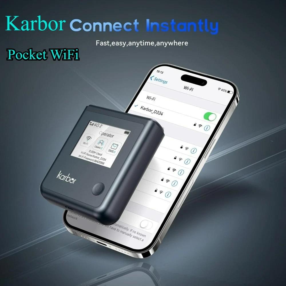 Karbor 4G LTE Mobile Wifi Router Portable WiFi Pocket Network Device For Outdoor