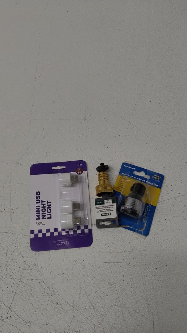 Melnor 5/8 28Z Male Hose Repair, And Faucet Swivel Aerator And Mini USB Night light 3Pcs Melnor 5/8 28Z Male Hose Repair, And Faucet Swivel Aerator And Mini USB Night light 3Pcs