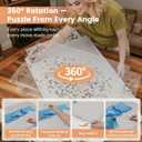 ALL4JIG 1000 Pieces Rotating Lightweight Plastic Puzzle Board with 4 Drawers and Protective Cover, 360 Lazy Susan Design, 30.20"x22.44"Portable Spinning Puzzle Table for Adults, Ideal Gift for Mum