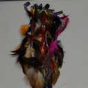 Geyoga 12 Pcs Feather Hair Extensions Colored Clip in Hair Feathers for Women Carnival Cosplay Costume Summer Party Headdress Boho Feather Clip Accessory Gifts(Mix Colors,Standard)