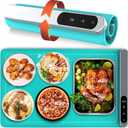 Food Warming Mat, Upgraded Graphene Full Surface Heating Foldable Heater Food Pad, Compact Silicone Materials, 6 Heat Settings, Multifunctional Food Warmers for Parties Buffet, Events, Daily Life Use (24 x 15 x 0.7 inches)