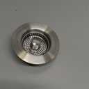 Kitchen Sink Drain Strainer 3 in 1, 304 Stainless Steel Pop Up Sink Stopper, Anti-Clogging Sink Drain Strainer for US Standard Kitchen Drain (SUS304 Brushed)