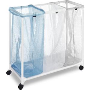 Whitmor Triple Laundry Sorter with Wheels