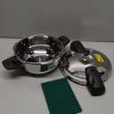 Mini Stainless Steel Pressure Cooker Explosion Proof 1.8L for Gas Stove Induction Cooker