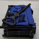 Collapsible Foldable Wagon with Wheels 360 LBS,Heavy Duty Folding Utility Cart for Groceries,Shopping,Garden,Camping,Outdoor,2 Drink Holders,Grey (Gray)