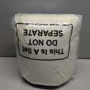 Wesiti Recliner Foot Pillow Cushion High Resilience Sherpa Memory Foam Bolster Sleeping Rest Multipurpose Half Roll Leg Pillow Suitable for Bed Chair Sofa Headrest Back Lumbar Leg Support(Beige)