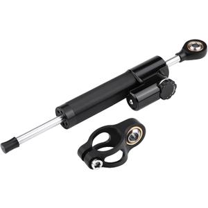 KIMISS Steering Damper With Bracket, Aluminum Universal Motorcycle Steering Damper Stabilizer Linear Reversed Safety Control