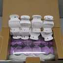 Conair Hot Rollers for Long, Medium & Short Hair, 12 Ceramic Flocked 1-Inch and 1-Inch Heated Hair Rollers with Clips, Hot Curlers for Women, Volume & Curls