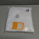 GEMYSE Men's Quarter Zip Pullover Long Sleeve Running Shirt 1/4 Zip Quick Dry Athletic Workout Shirts (White, XXXL)