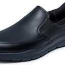 Skechers Men's Nampa Broxtin Hands Free Slip-in Safety Shoes (13, Black)