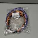 Halloween Purple Bat Headband and Orange Black Wide Knotted Hair Accessories for Women and Girls in USA