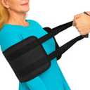 Vive Standard Transfer Sling (31.5 Inch) - Gait Belt for Elderly & Disabled - Patient Lifting Aid for Seniors & Injured - Bed & Wheelchair Transfer for Home Use (Black)