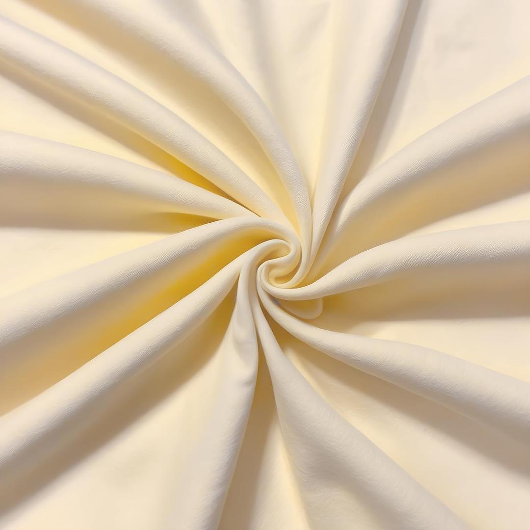 100% Cotton Flannel Fabric by The Yard  60 Wide Soft Brushed Cloth for Quilting, Pajamas, Baby Blankets, Shirts, Bedding & Crafts | Valentina Textiles Inc (1/2 Yard, Natural)