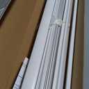 Cordless Room Darkening Mini Blind, 33 x 64 in, Pearl White