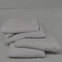 4 Pack Black Tablecloth 60x102 Inch for 6ft Rectangle Tables, Washable Polyester Table Cover Table Clothes for Dining Wedding Buffet Parties Banquet Restaurant Conference (White, 60 x 102 Inch)
